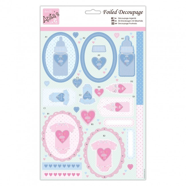 Anita's Foiled Decoupage - Hello Little One