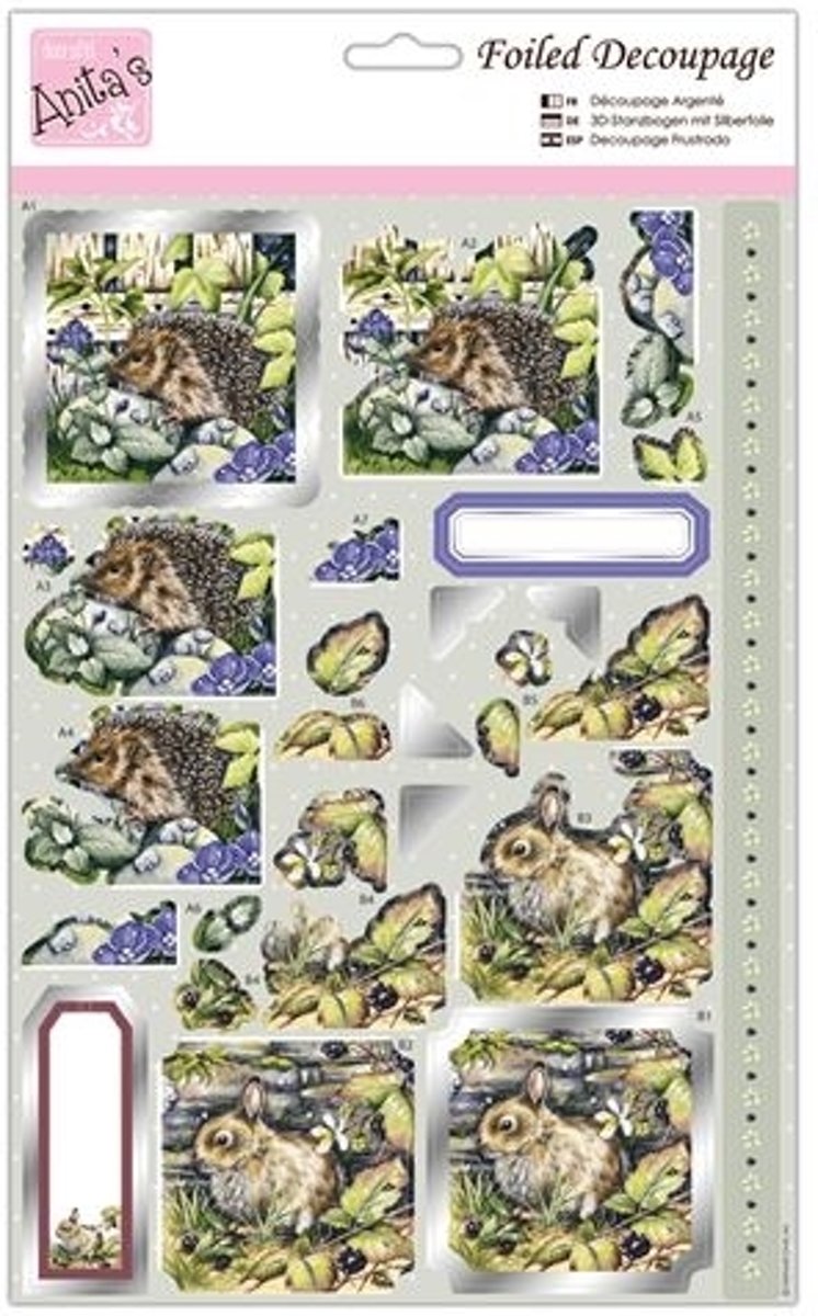 Anita's Foiled Decoupage - In the Garden