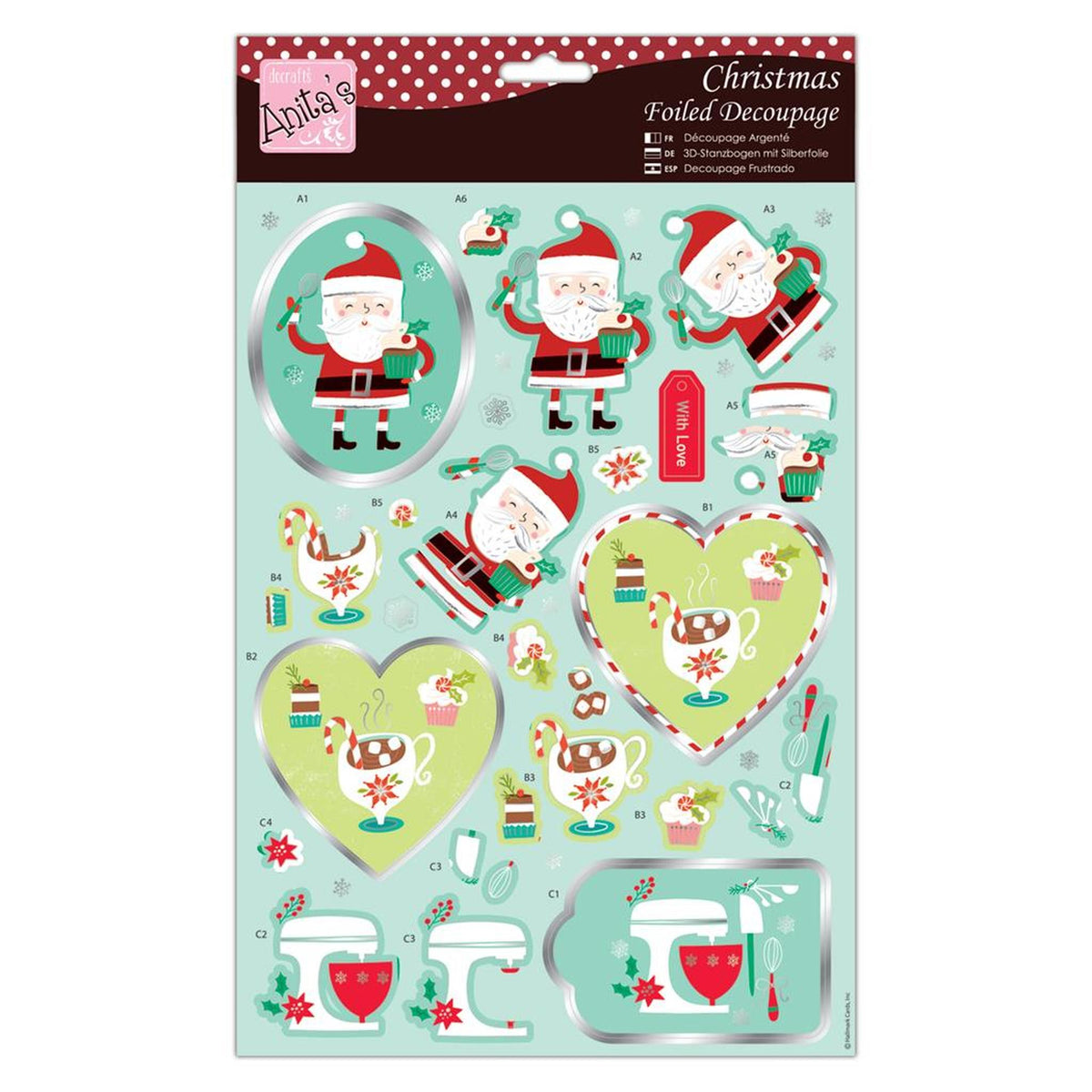 Anita's Foiled Decoupage - Christmas Sweet Treats