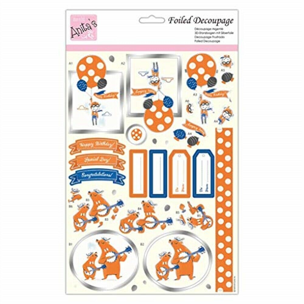 Anita's Foiled Decoupage - Bear Necessities
