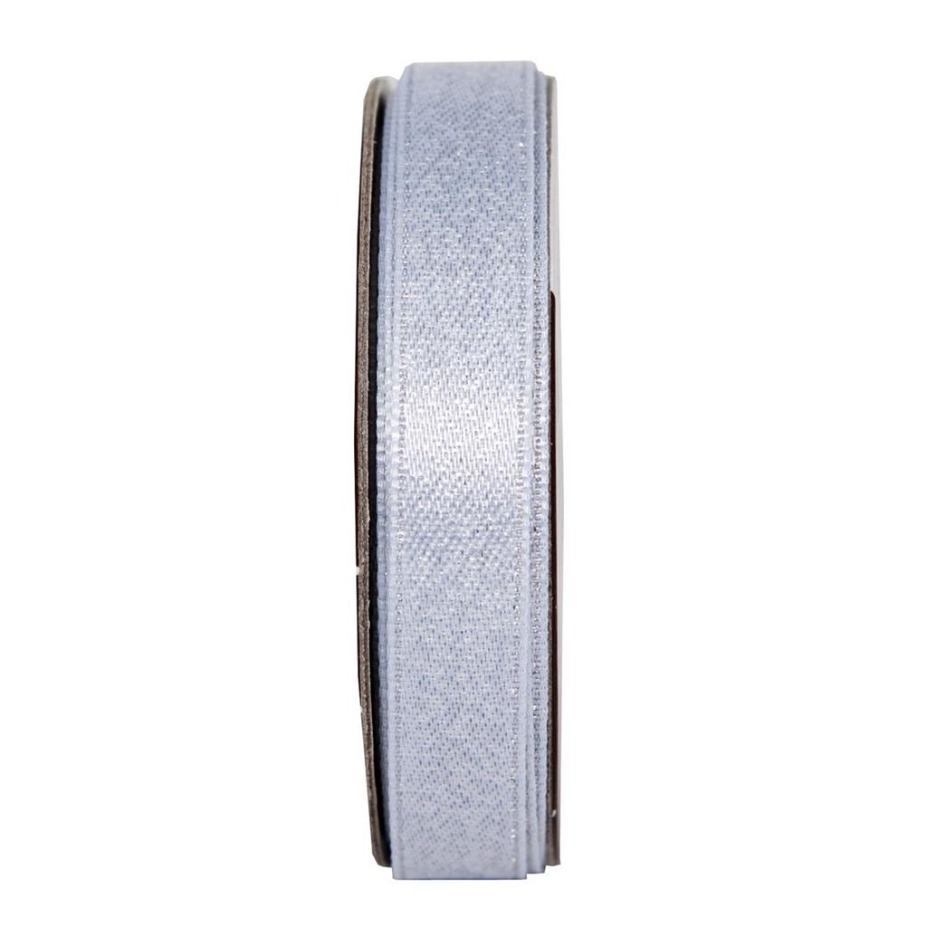 Anita's Glitter Satin Ribbon 3m - Snow White