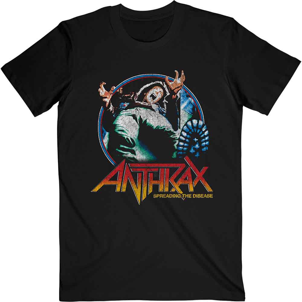 Anthrax Unisex T-Shirt Spreading Vignette Black (XL)