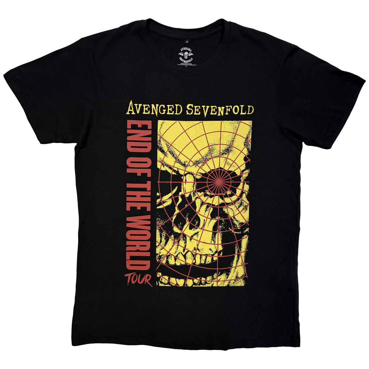 Avenged Sevenfold Unisex Carbon T-Shirt End Of The World Tour Black (XXL)