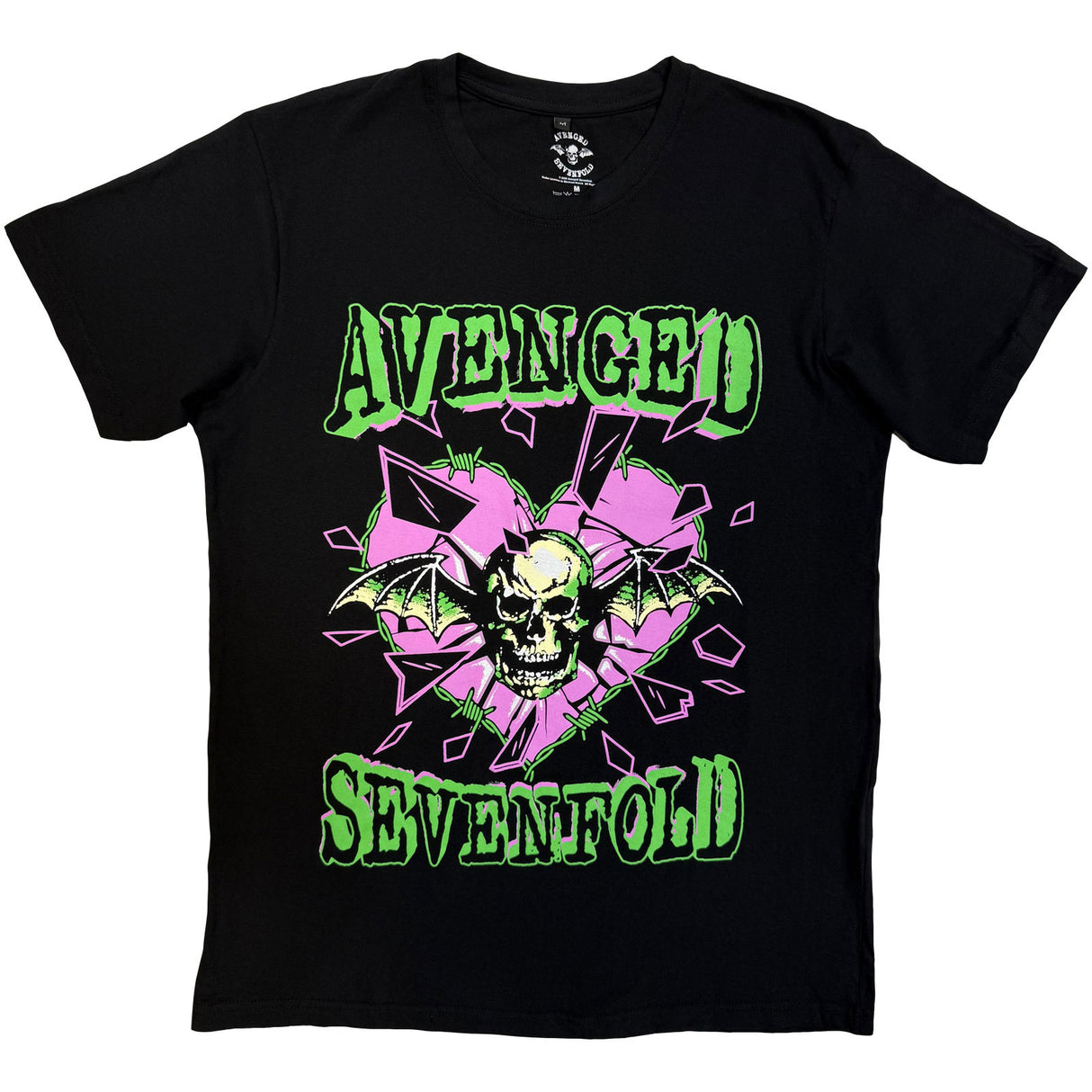 Avenged Sevenfold Unisex Carbon T-Shirt Heart Break Black (XXL)
