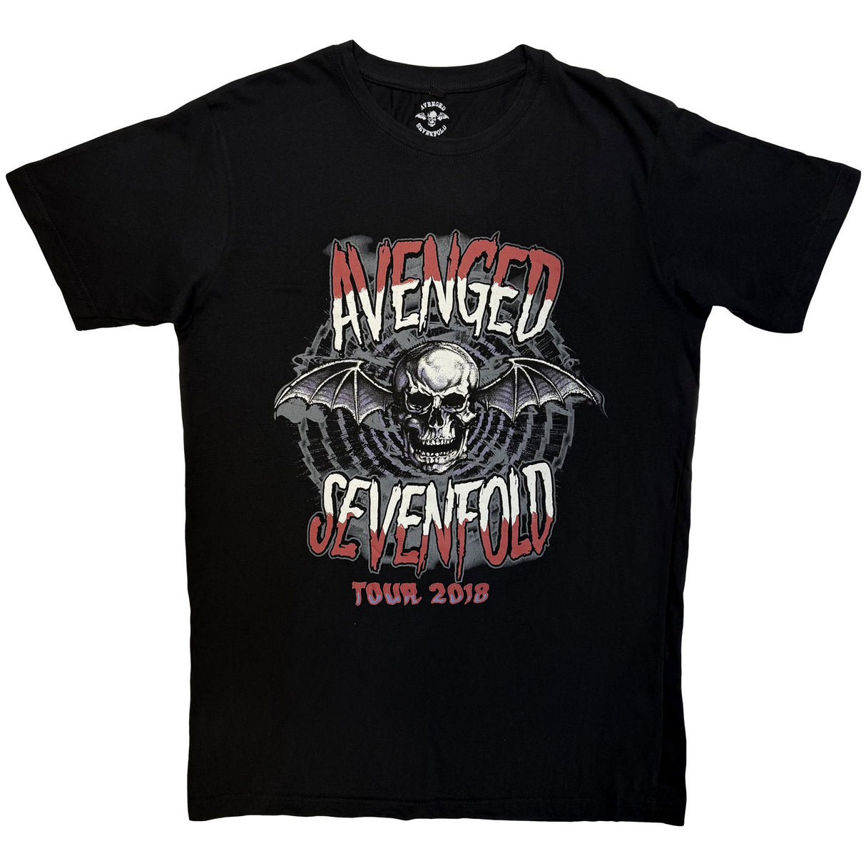 Avenged Sevenfold Unisex Carbon T-Shirt Tour '18 Black (XXL)