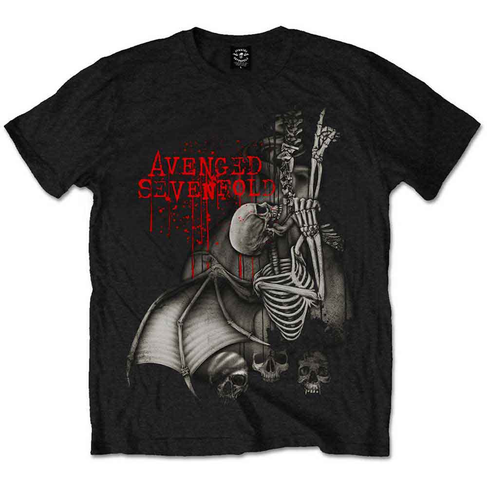 Avenged Sevenfold Men's T-Shirt Black Spine Climber (XL)