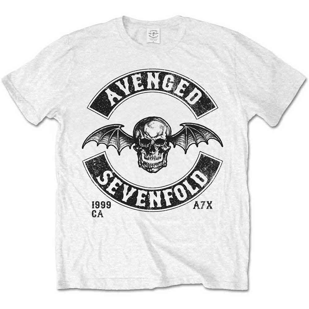 Avenged Sevenfold Men's T-Shirt White Moto Seal (S)