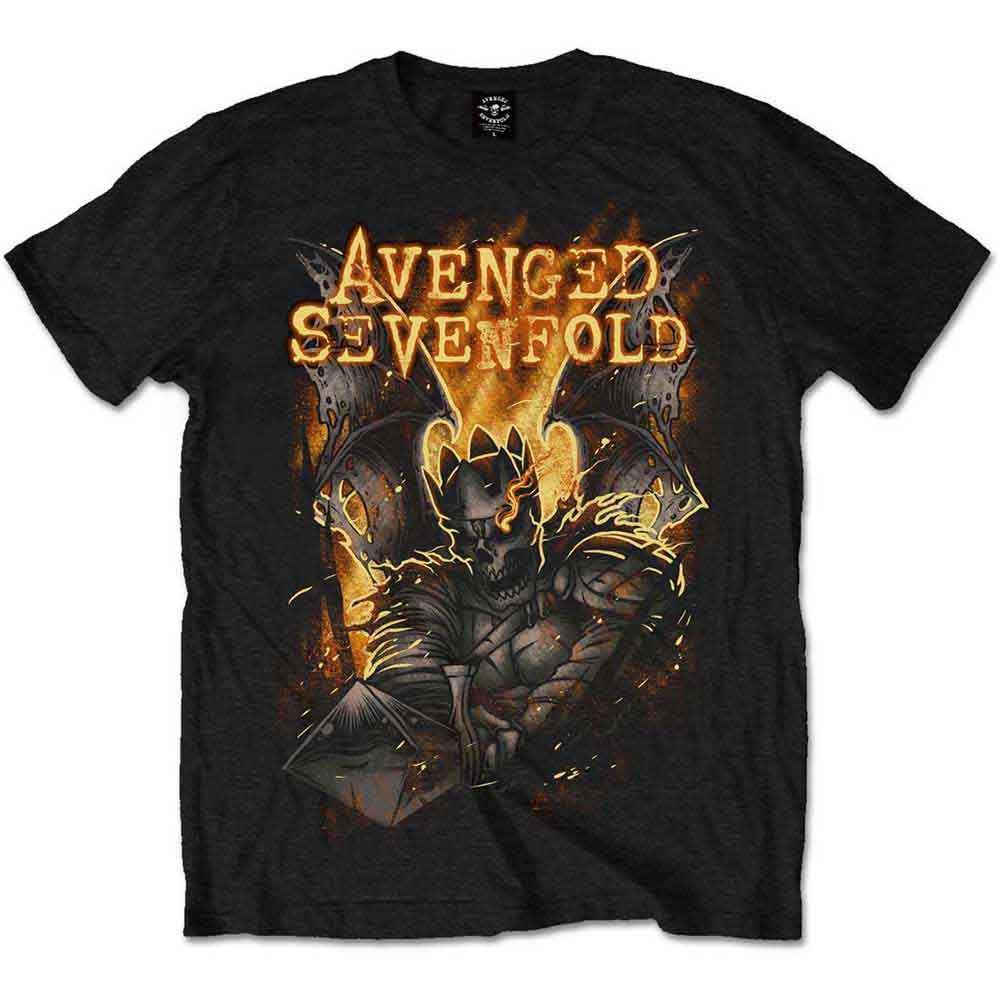 Avenged Sevenfold Men's T-Shirt Black Atone (XL)