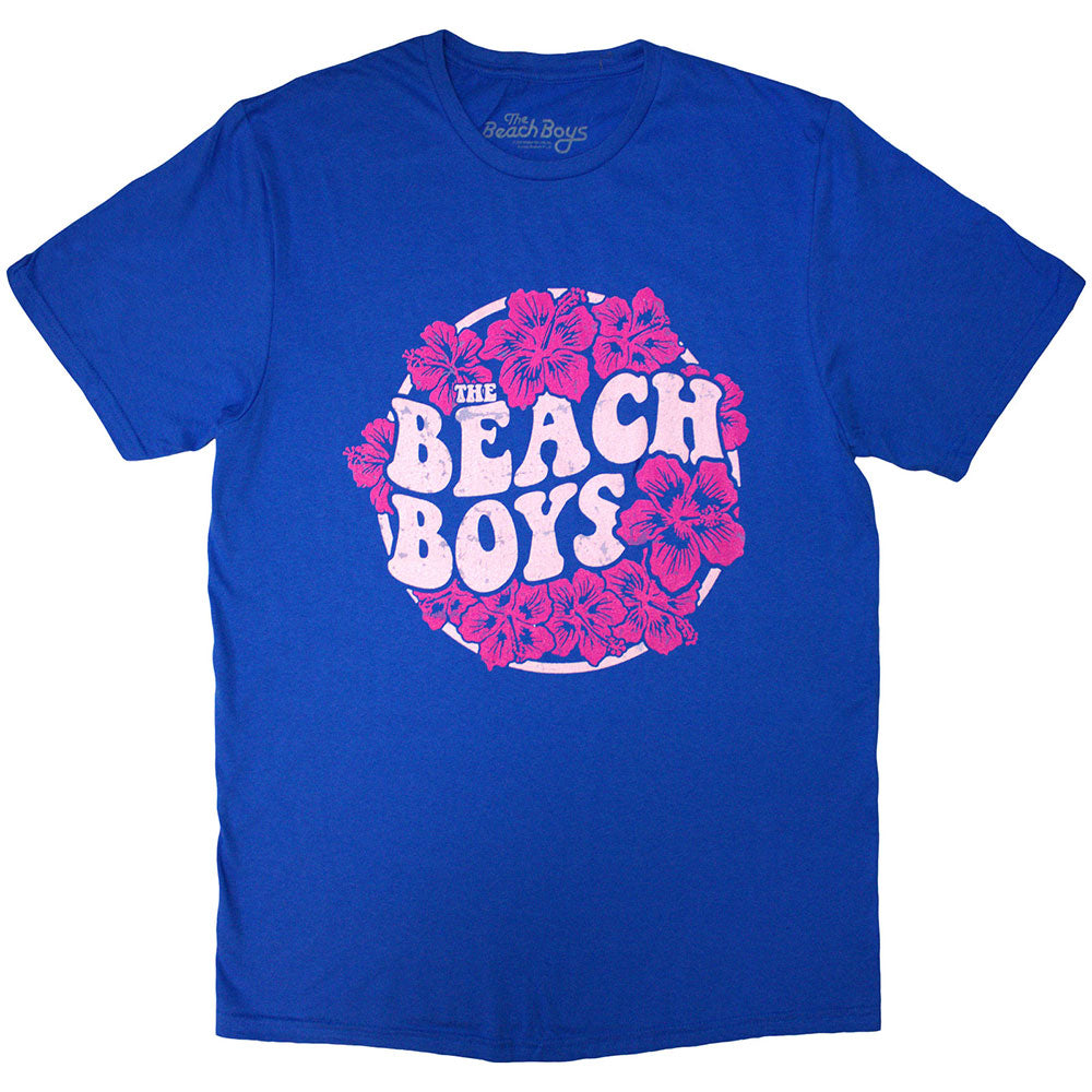 The Beach Boys Unisex T-Shirt Floral Print Blue (S)