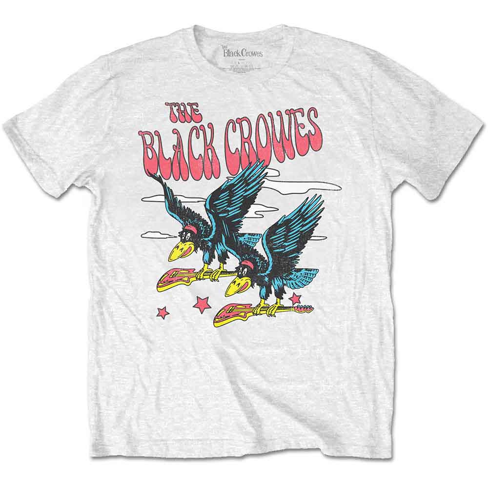 The Black Crowes Unisex T-Shirt Flying Crowes White (XXL)