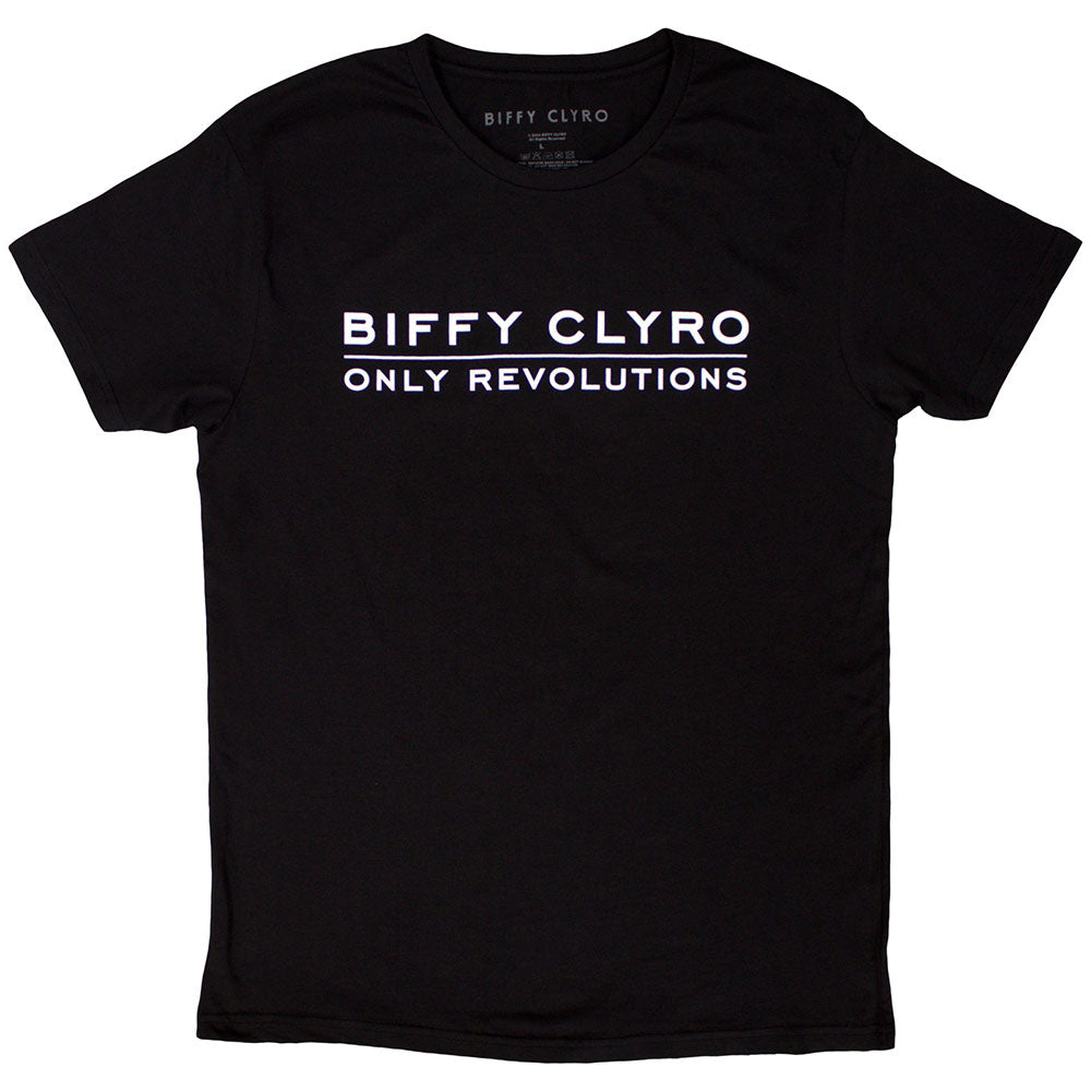 Biffy Clyro Unisex T-Shirt Only Revolutions Black (L)