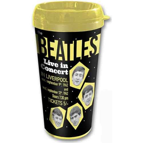 The Beatles Travel Mug 1962 Live in Concert with Plastic Body