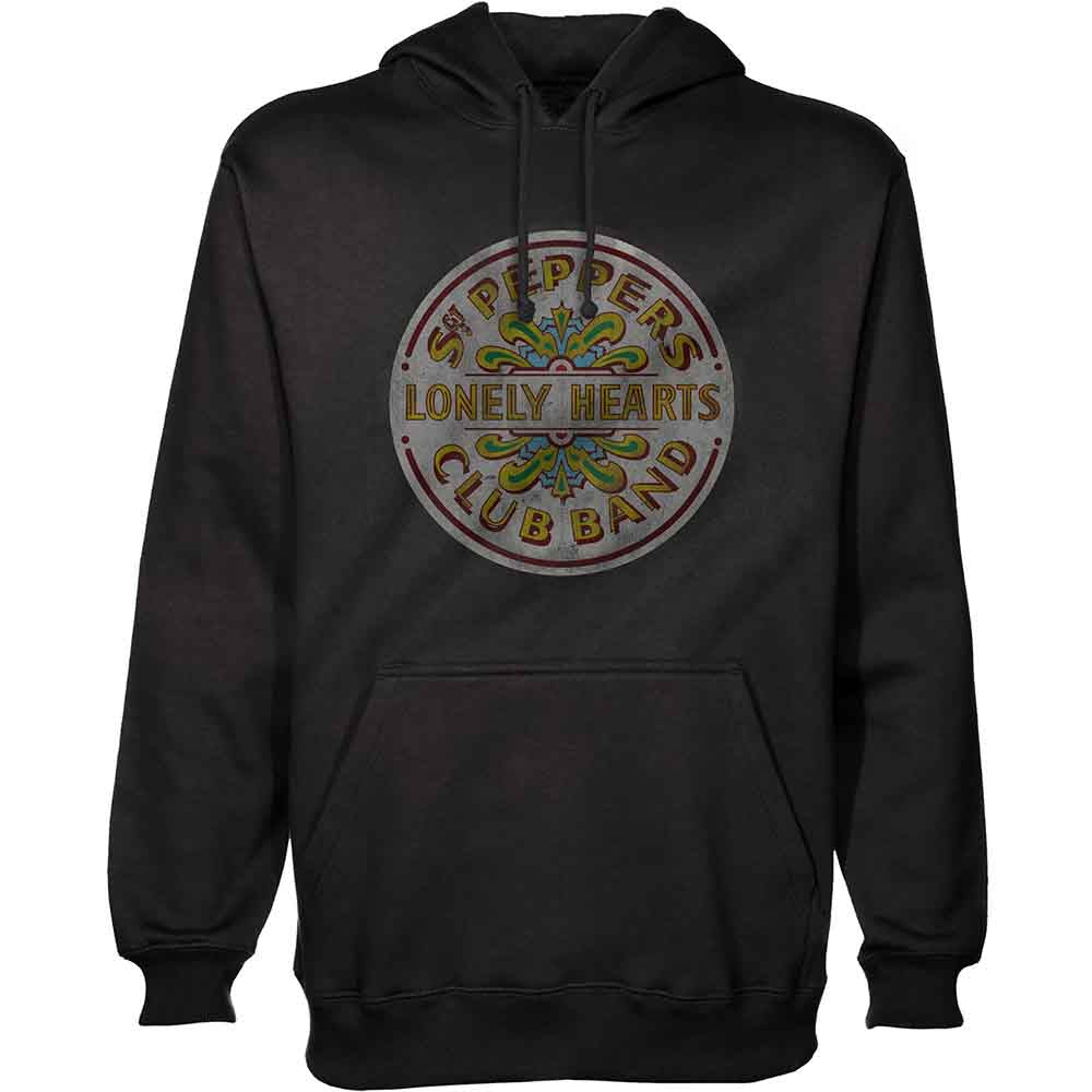 The Beatles Men's Pullover Hoodie Sgt Pepper Black (XXL)