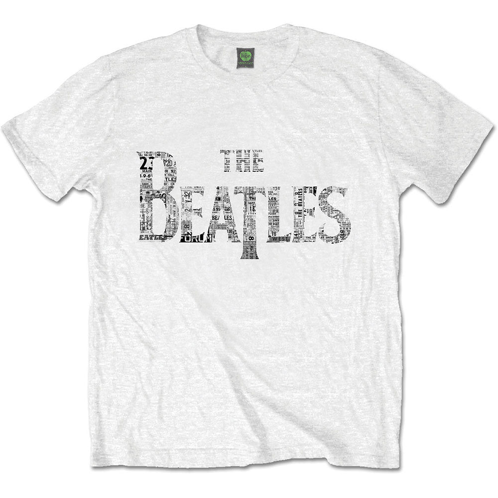 The Beatles Men's Premium T-Shirt Drop T Tickets White (XXXXL)