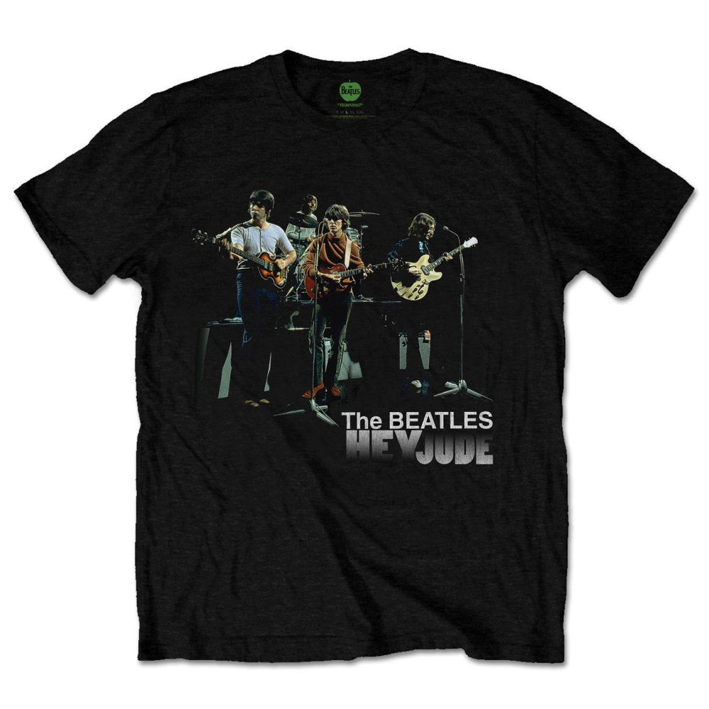 The Beatles Men's T-Shirt Hey Jude V2 Black (S)