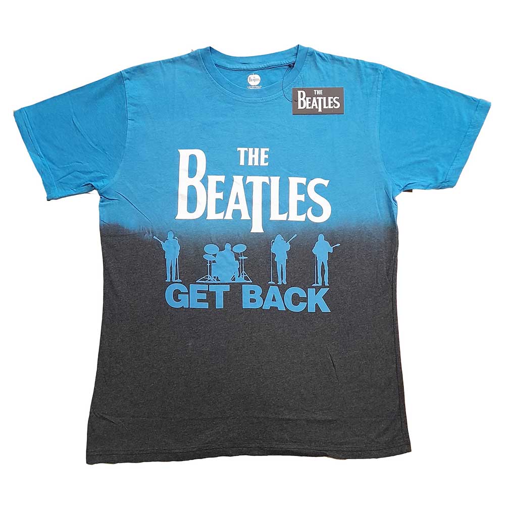 The Beatles Unisex T-Shirt Get Back (Dip-Dye) Blue (XXL)