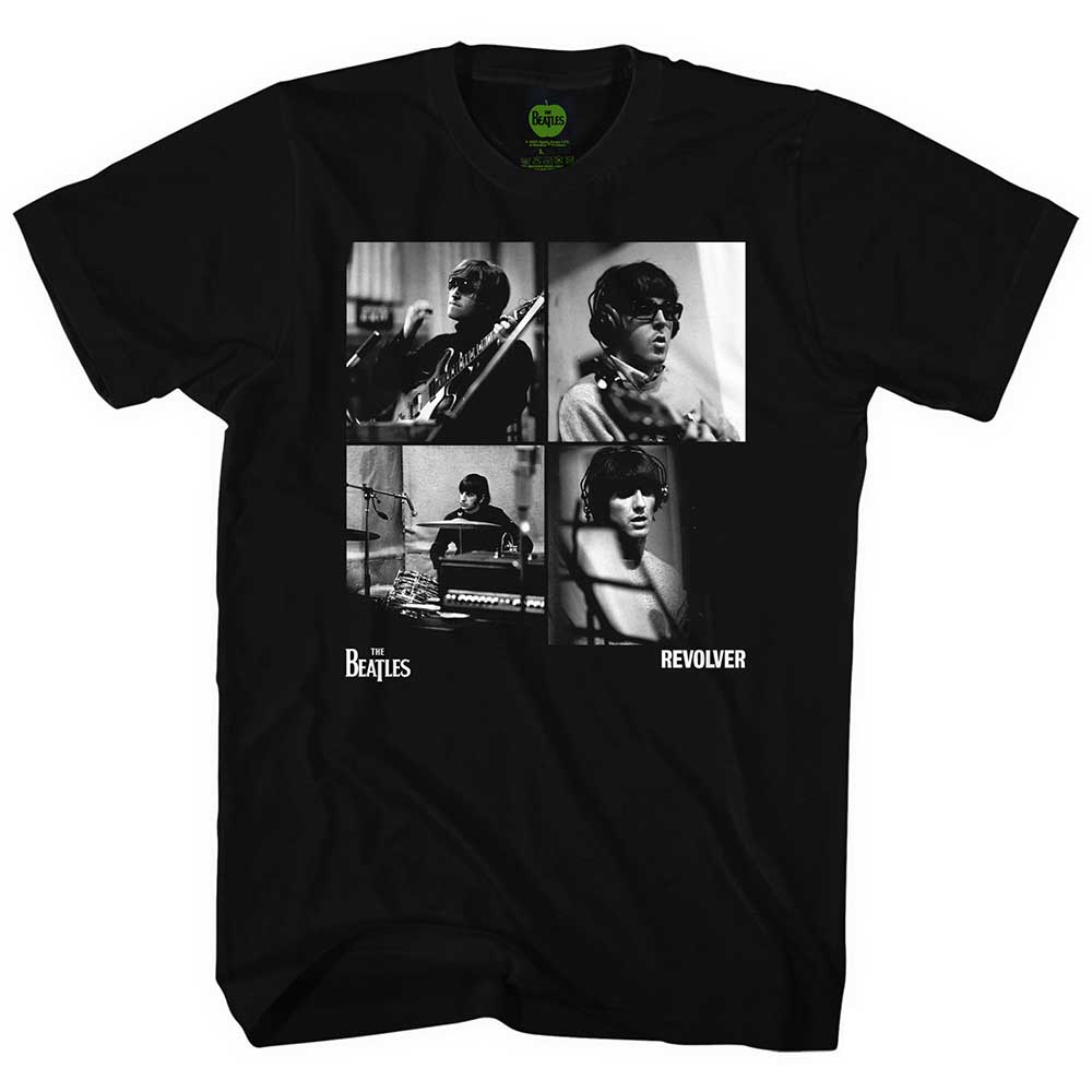 The Beatles Unisex T-Shirt Revolver Studio Shots Black (XL)