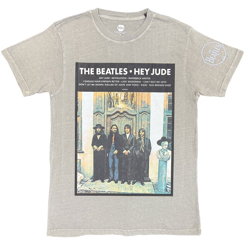 The Beatles Unisex T-Shirt Doorway Charcoal Grey (S)