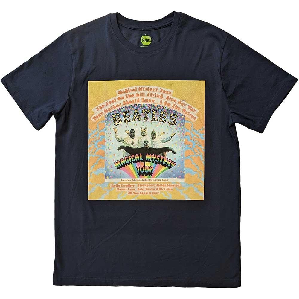 The Beatles Unisex T-Shirt Magical Mystery Tour Album Cover Blue (S)