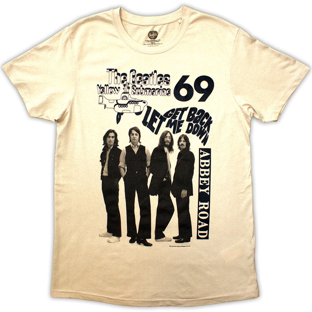 The Beatles Unisex T-Shirt 1969 Yellow (S)