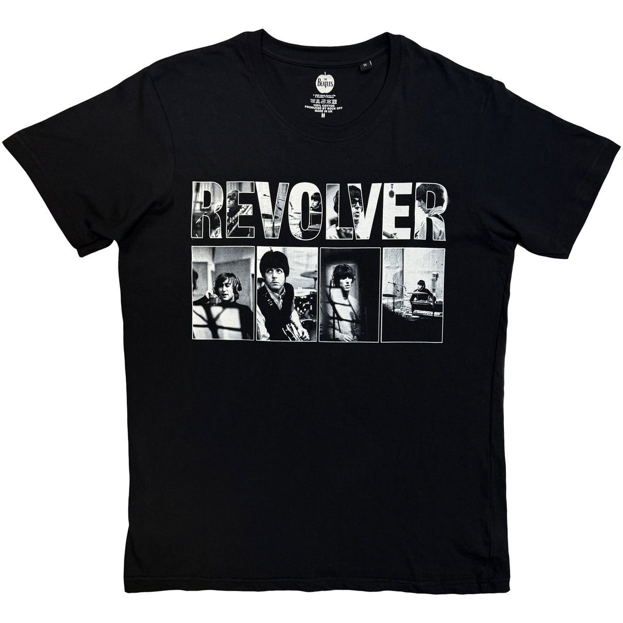 The Beatles Unisex T-Shirt Revolver Portraits Black (M)