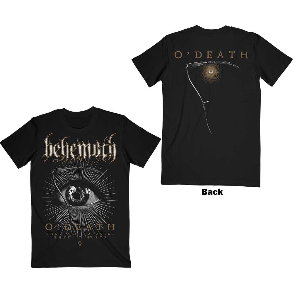 Behemoth Unisex T-Shirt O'Death (Back Print) Black (XL)