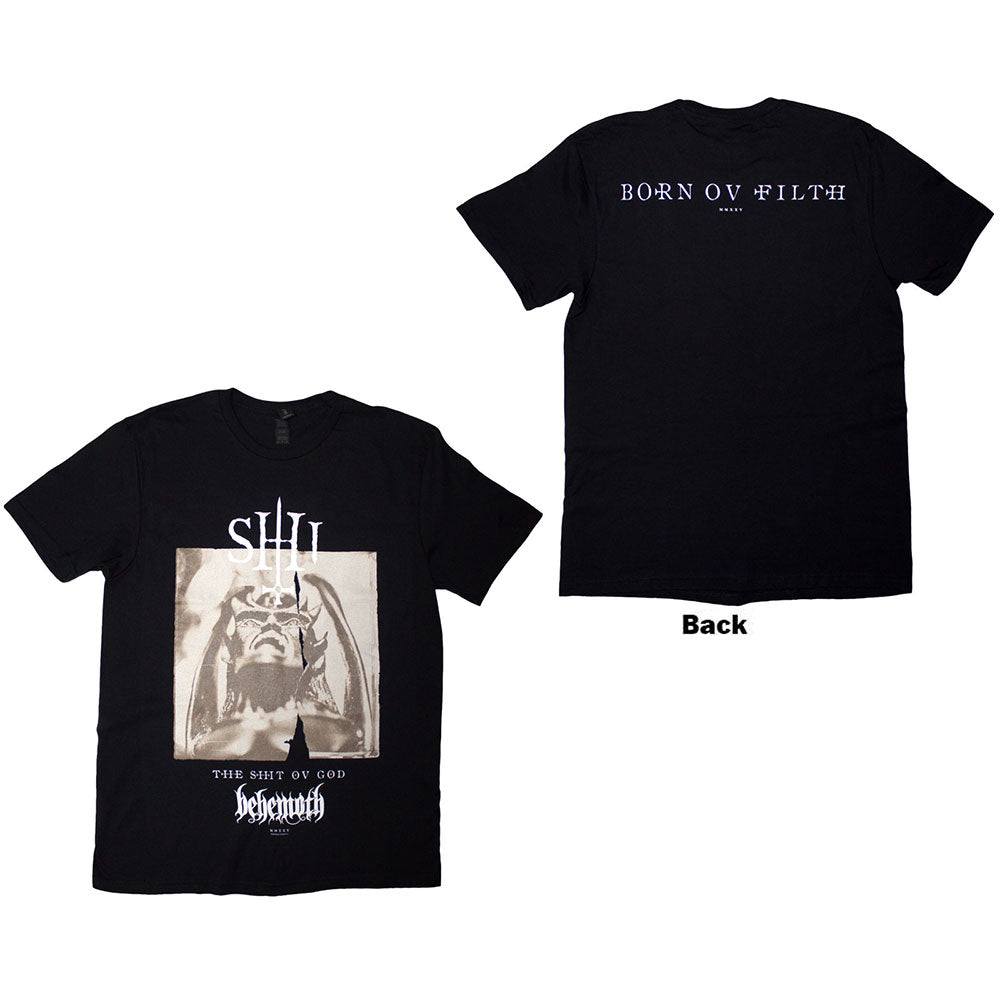 Behemoth Unisex T-Shirt The Shit Ov God Parchment (Back Print) Black (S)