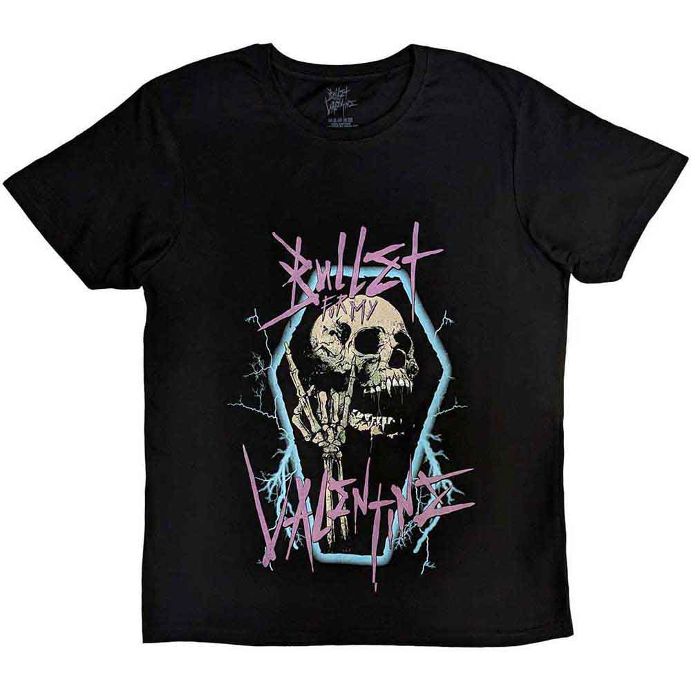 Bullet For My Valentine Unisex T-Shirt Thrash Skull 2 Black (XXL)