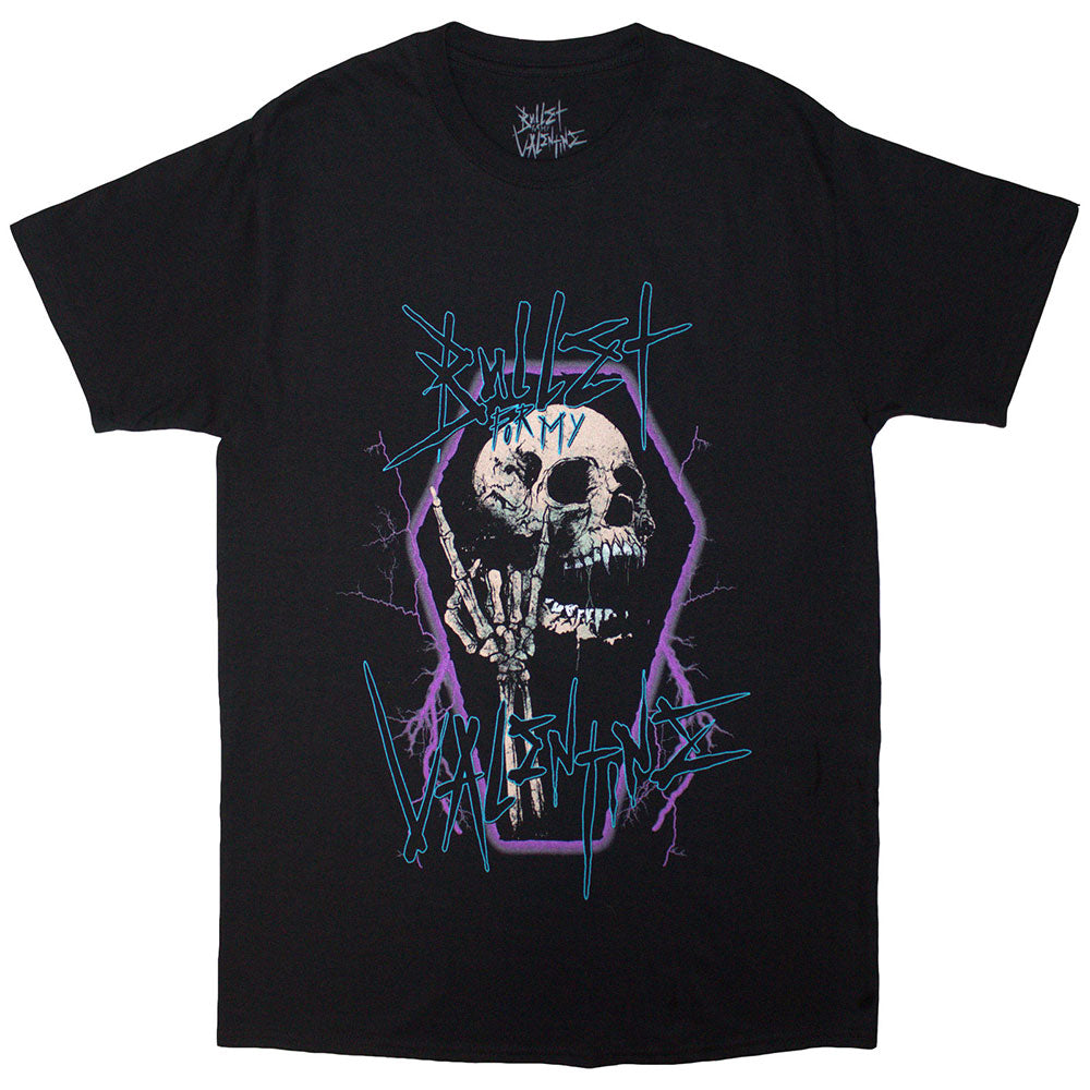 Bullet For My Valentine Unisex T-Shirt Thrash Skull Black (XXL)