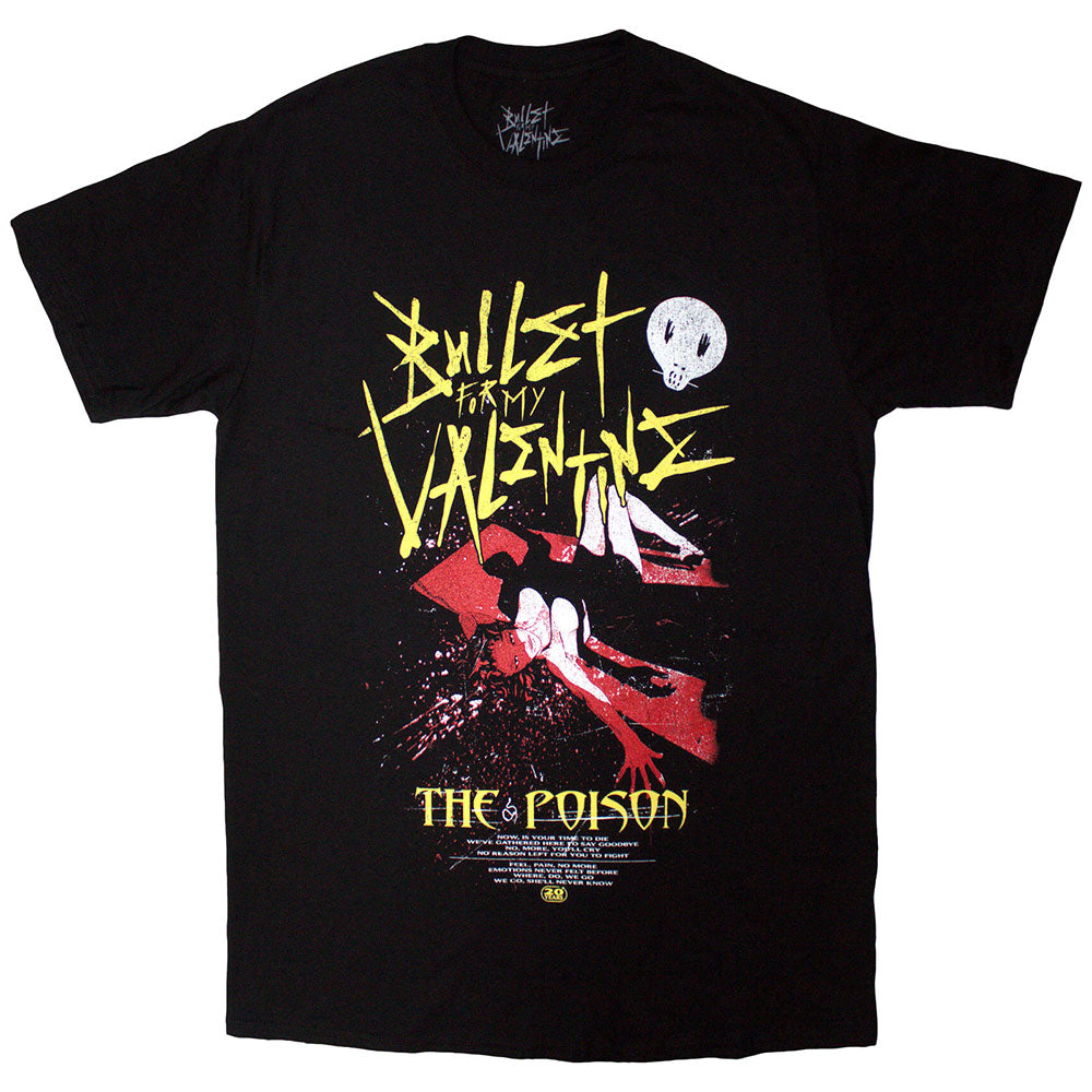 Bullet For My Valentine Unisex T-Shirt The Poison Cover Black (L)
