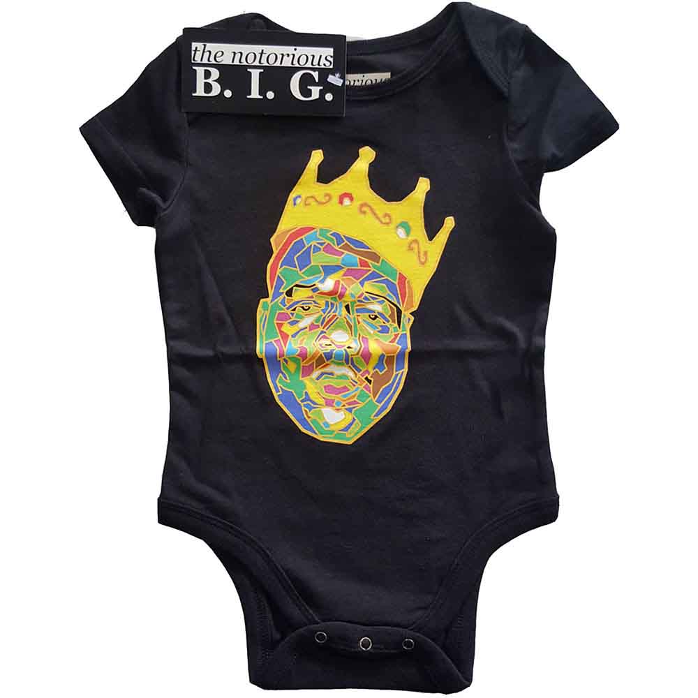 Biggie Smalls Kids Baby Grow Crown Black (24mths)