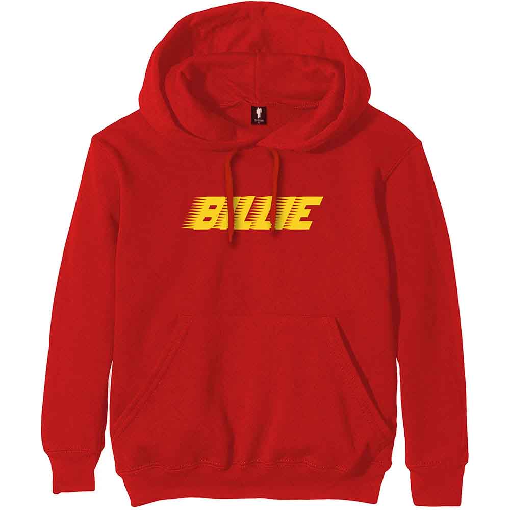 Billie Eilish Unisex Pullover Hoodie Racer Logo Red (S)