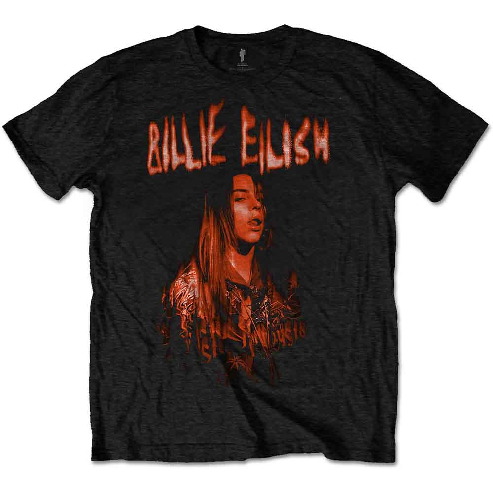 Billie Eilish Unisex T-Shirt Racer Logo Jumbo Black (S)