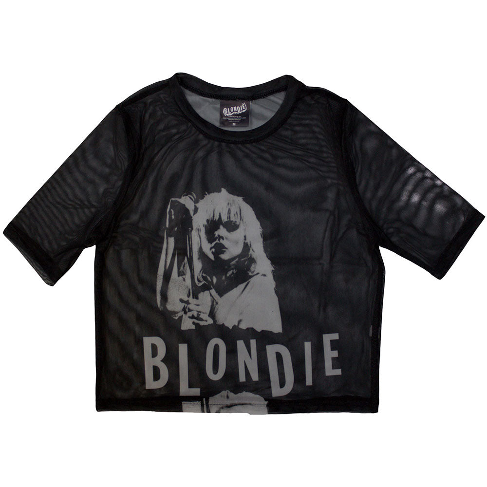 Blondie Ladies Long Sleeve T-Shirt: Mi Stand (Mesh) Black (L)