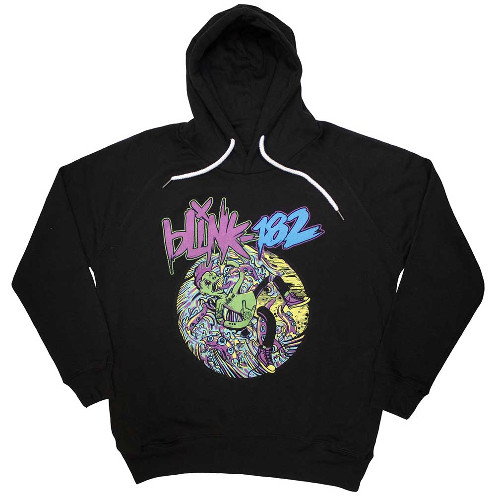 Blink-182 Unisex Pullover Hoodie Overboard Event Black (L)