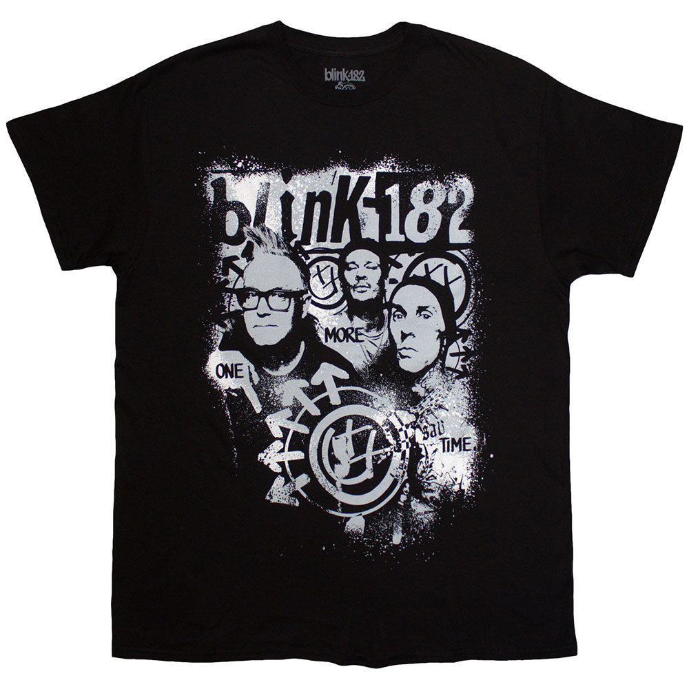 Blink-182 Unisex T-Shirt One More Time Spray Paint Black (L)