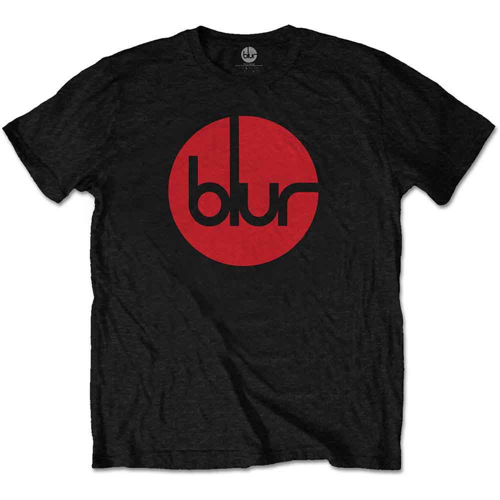 Blur Unisex T-Shirt Circle Logo Black (L)