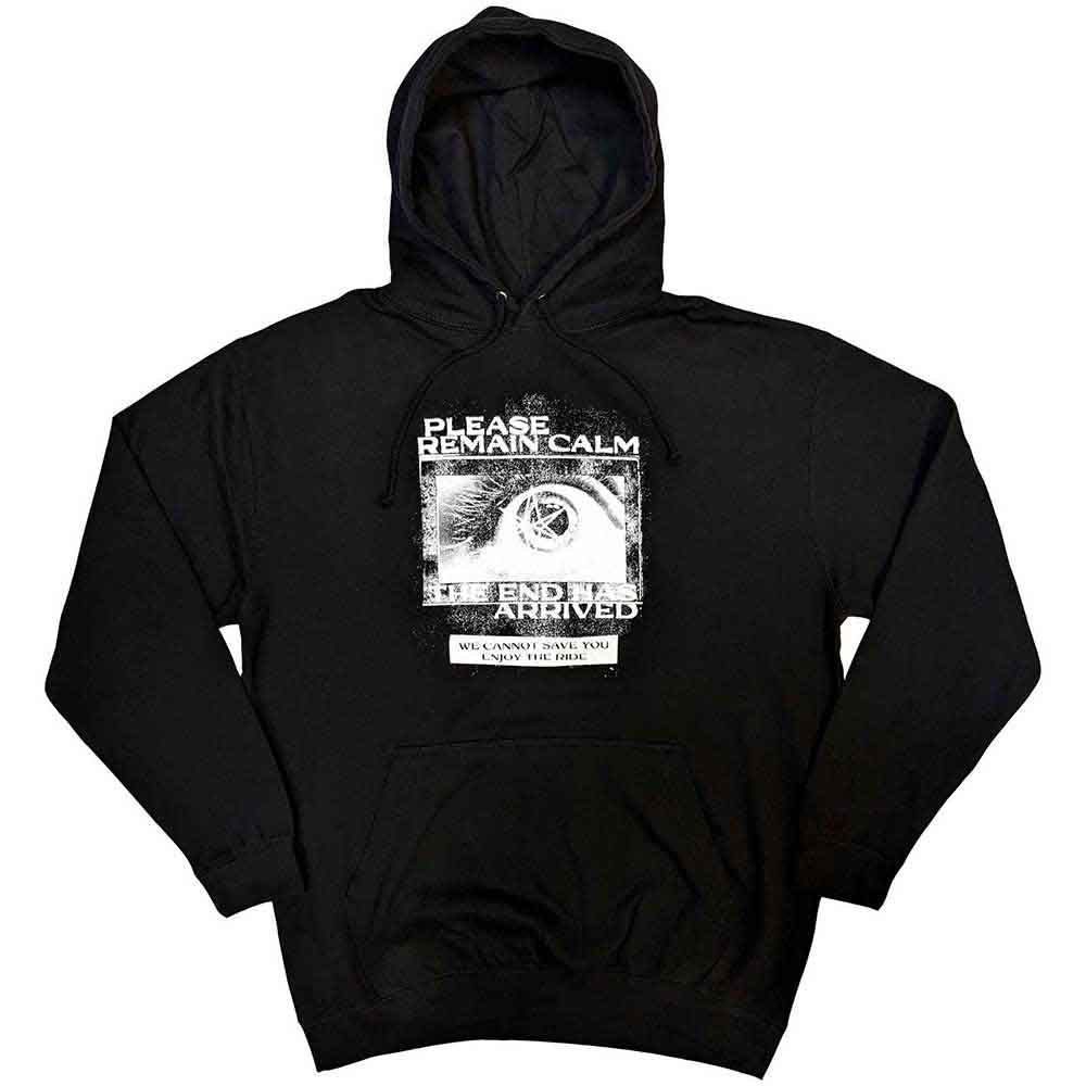 Bring Me The Horizon Unisex Pullover Hoodie Remain Calm FP Black (XXL)
