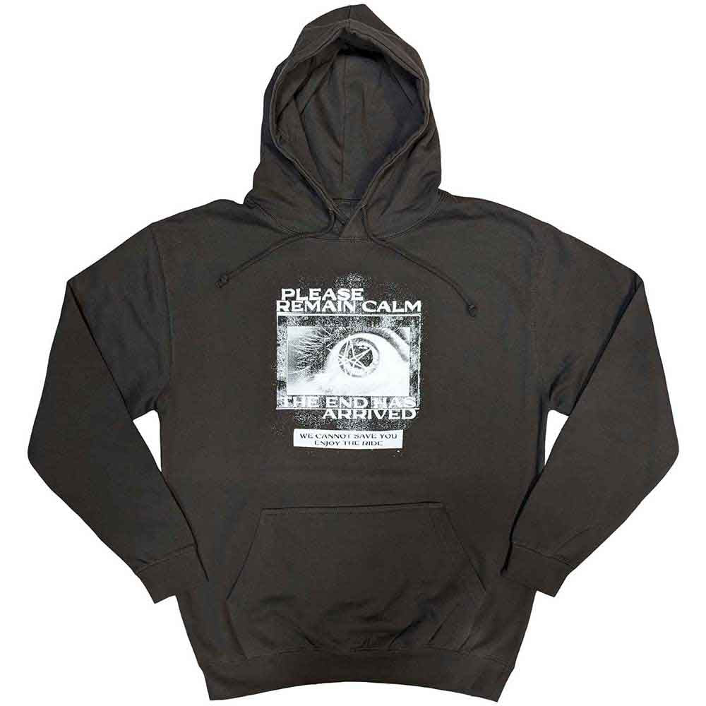 Bring Me The Horizon Unisex Pullover Hoodie Remain Calm FP Grey (XXL)