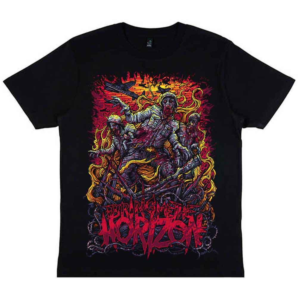 Bring Me The Horizon Unisex T-Shirt Zombie Army Black (XL)