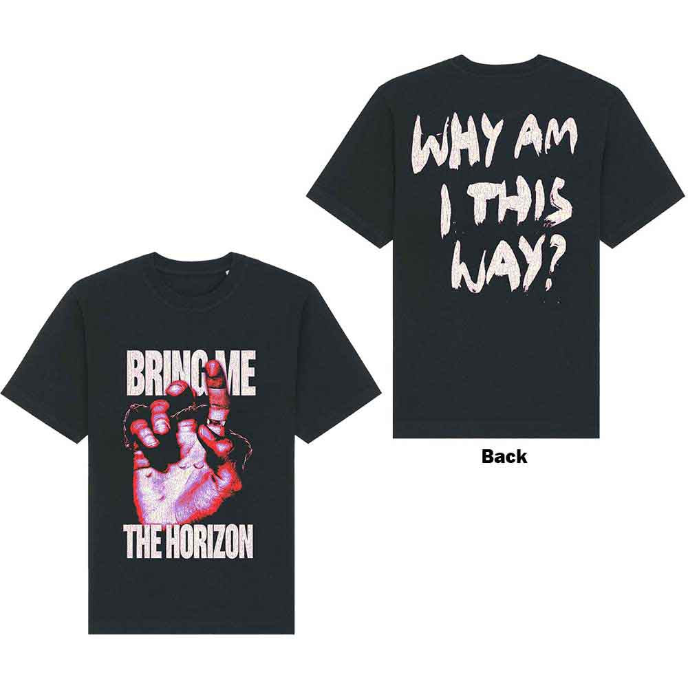 Bring Me The Horizon Unisex T-Shirt Lost (Back Print) Black (XXL)