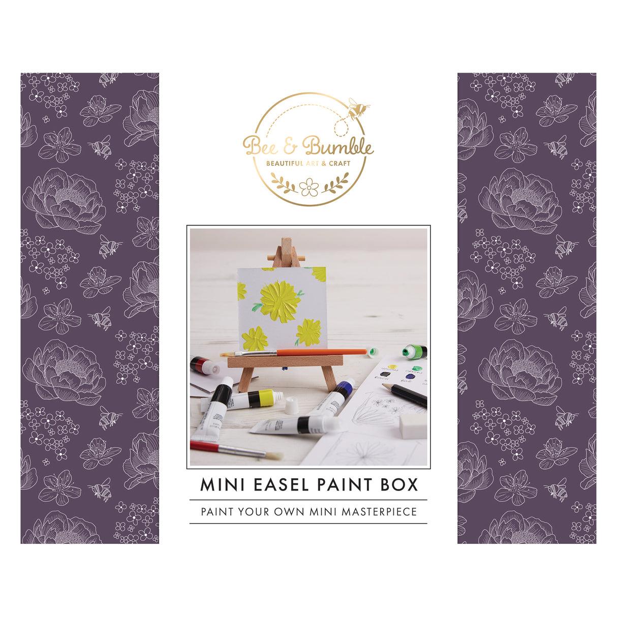 Bee & Bumble Mini Easel Acrylic Paint Box