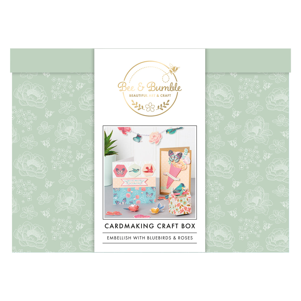 Bee & Bumble Cardmaking Kit - Bluebirds & Roses