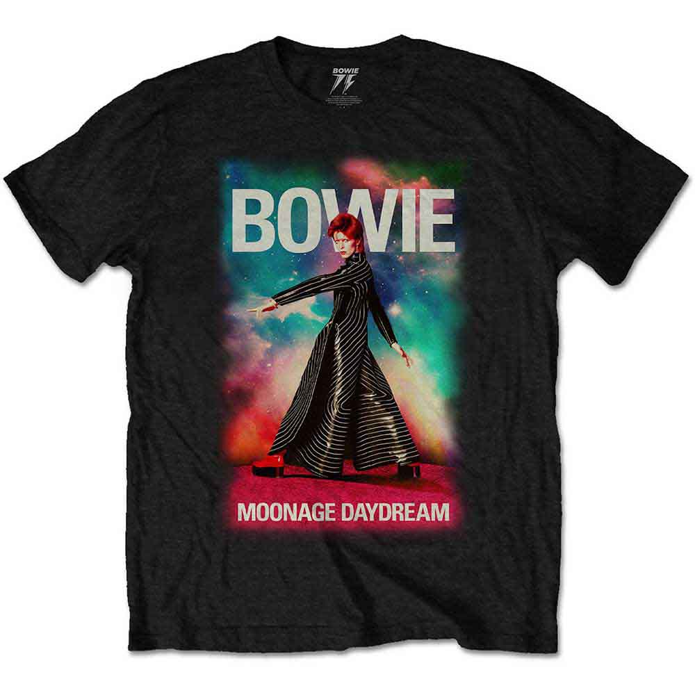 David Bowie Unisex T-Shirt Moonage 11 Fade Black (XXL)