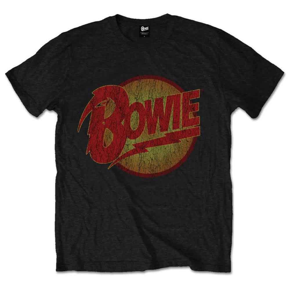 David Bowie Men's T-Shirt Diamond Dogs Vintage Black (L)
