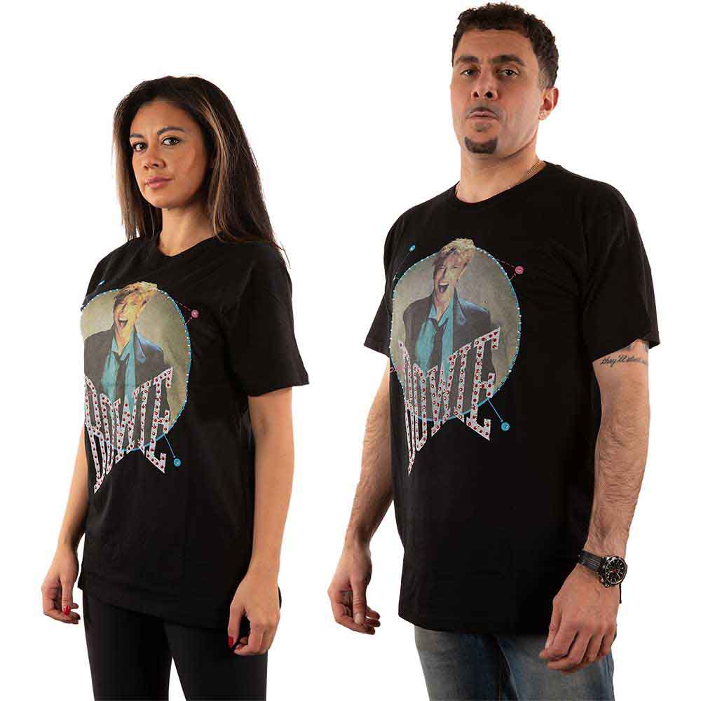 David Bowie Unisex T-Shirt Vintage '83 (Diamante) Black (M)