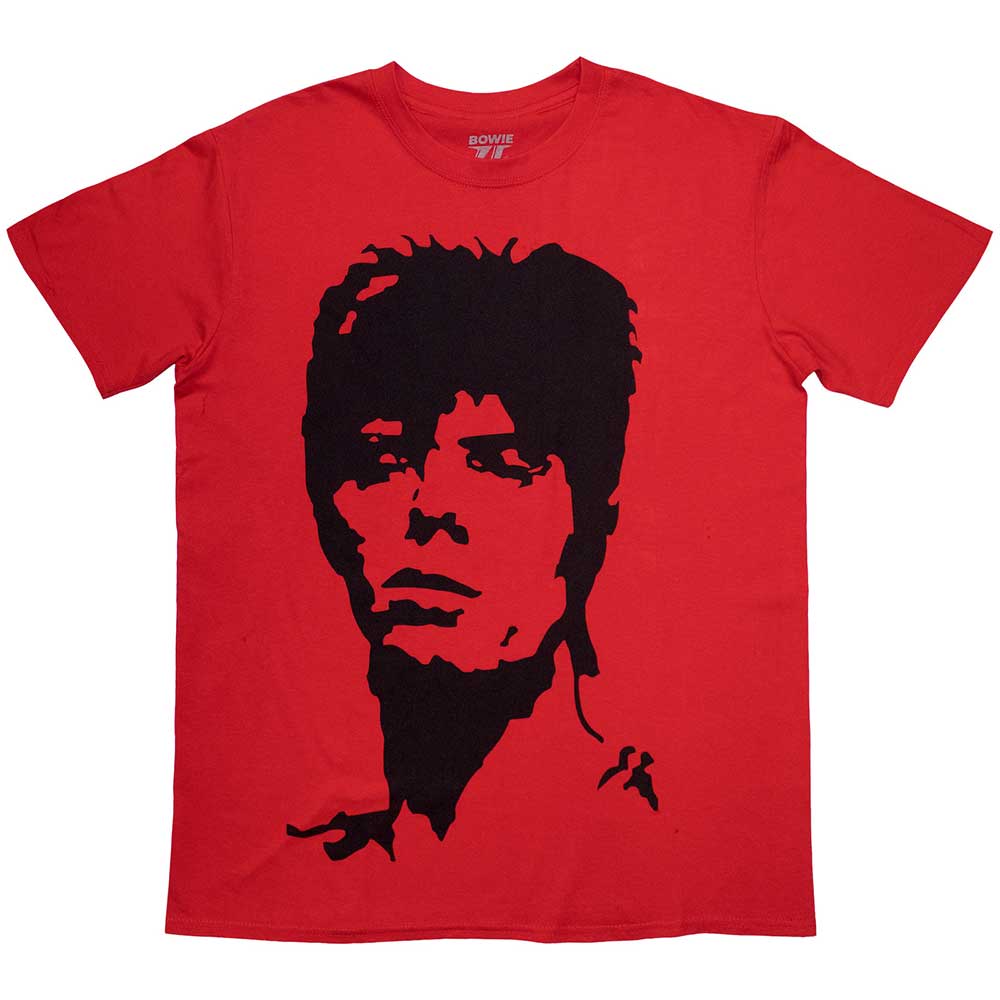David Bowie Unisex T-Shirt 1973 Monochrome Red (XXL)