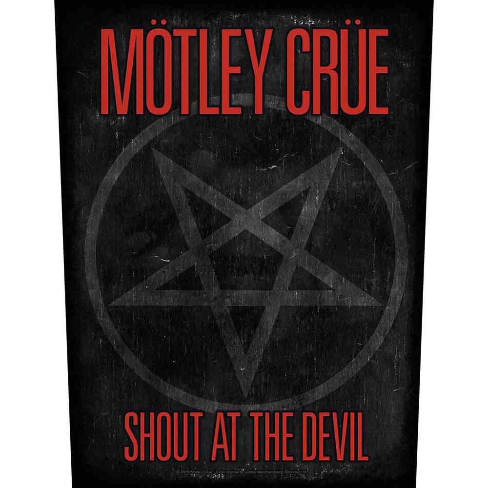 Motley Crue Back Patch Shout At The Devil