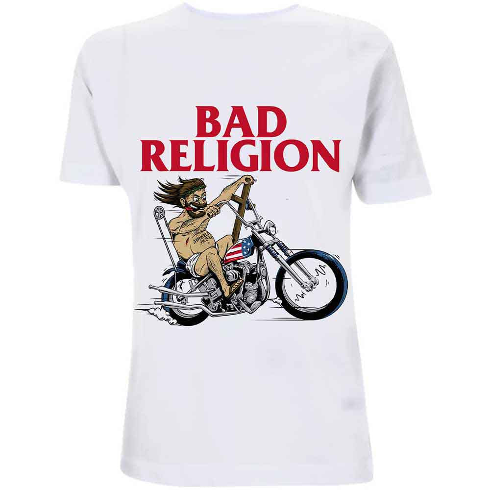 Bad Religion Unisex T-Shirt American Jesus White (XXL)