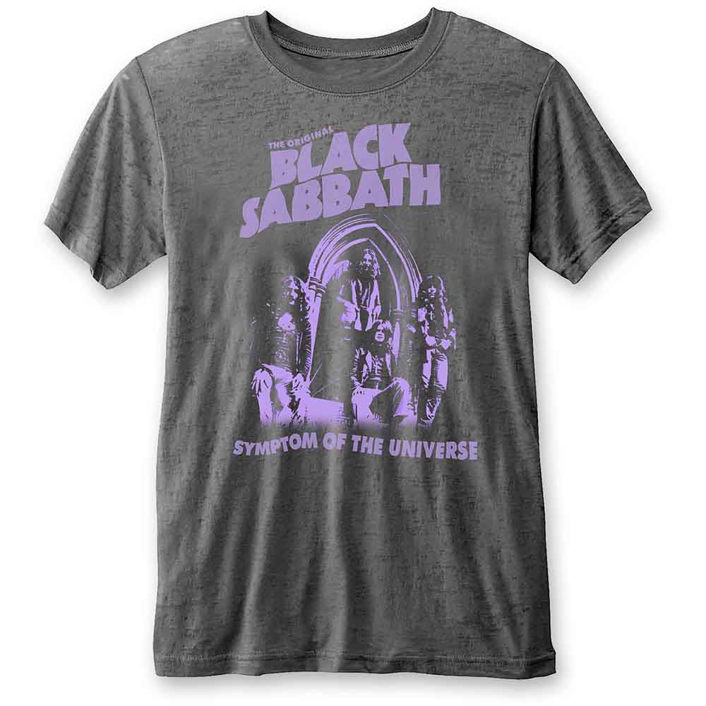 Black Sabbath Unisex T-Shirt Symptom of the Universe (Burn Out) Grey (XXL)
